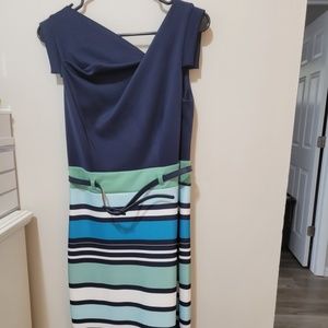 Solid and Stripe Blue NY and Company Dress